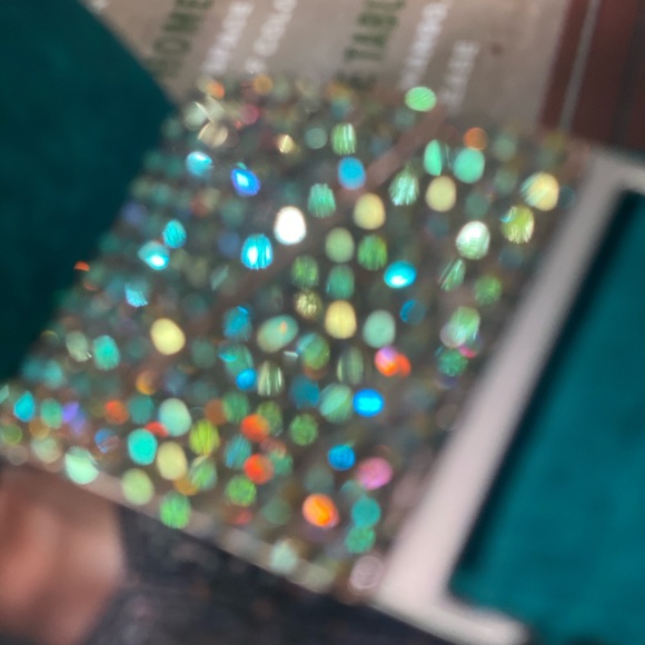 Equestrian stretchy Bling Belt in Teal with Rhinestones - Picture 3 of 8